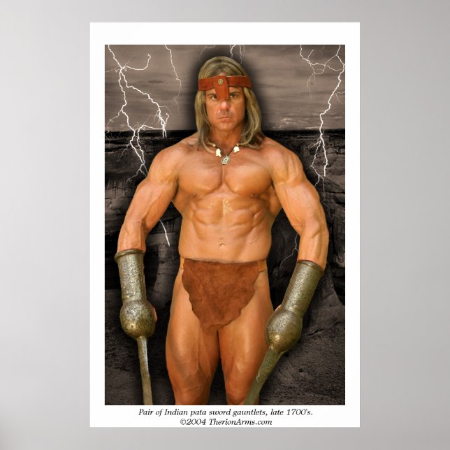 Póster Pareja de gataletas de espadas de pata indias - po (Frente)