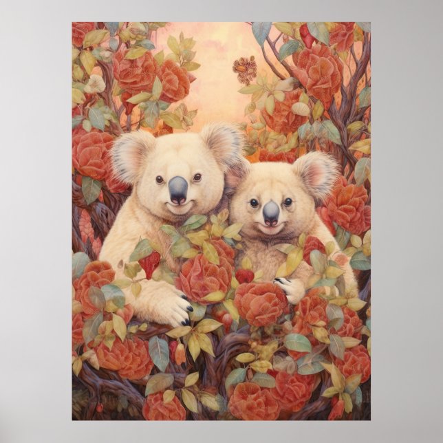Póster Pareja de koalas (Frente)