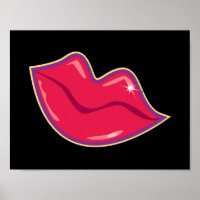 Pareja de los labios rojos de cerezo