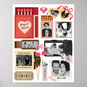 Póster Pareja de Pareja Perfecta Caja de Cerillas Fotogra