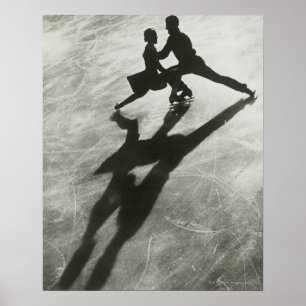 Póster Pareja de patinaje sobre hielo