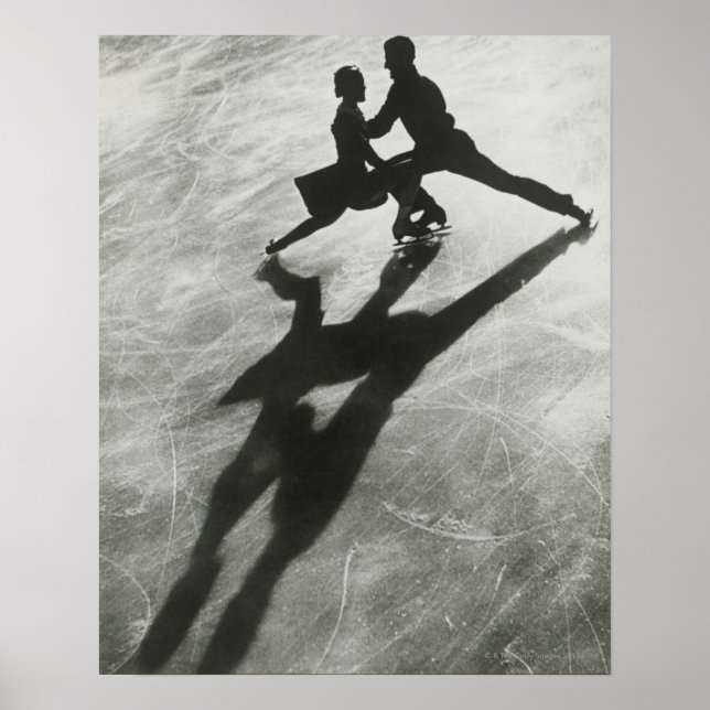 Póster Pareja de patinaje sobre hielo (Frente)
