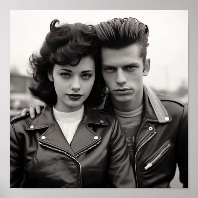 Póster Pareja de Punk más clara (Frente)