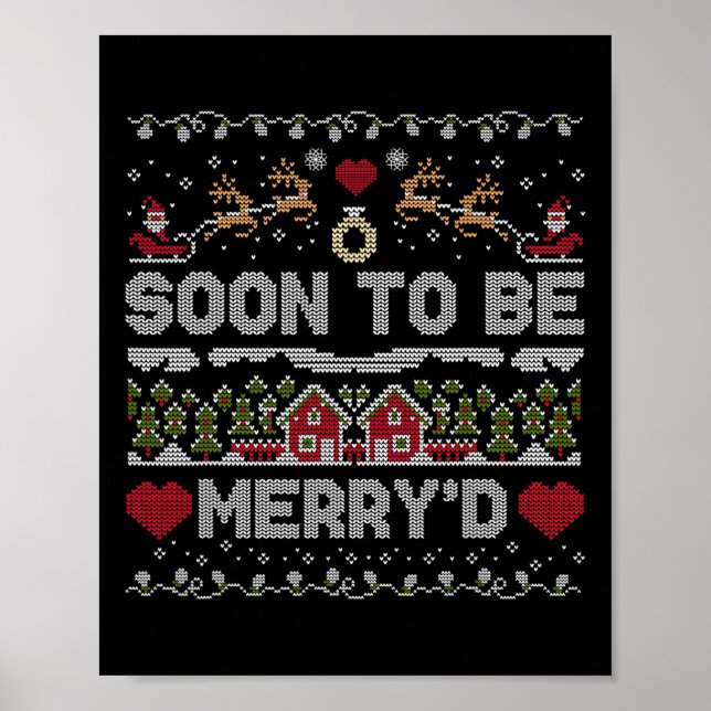 Póster Pareja Divertida Comprometida Pronto Casada C (Frente)