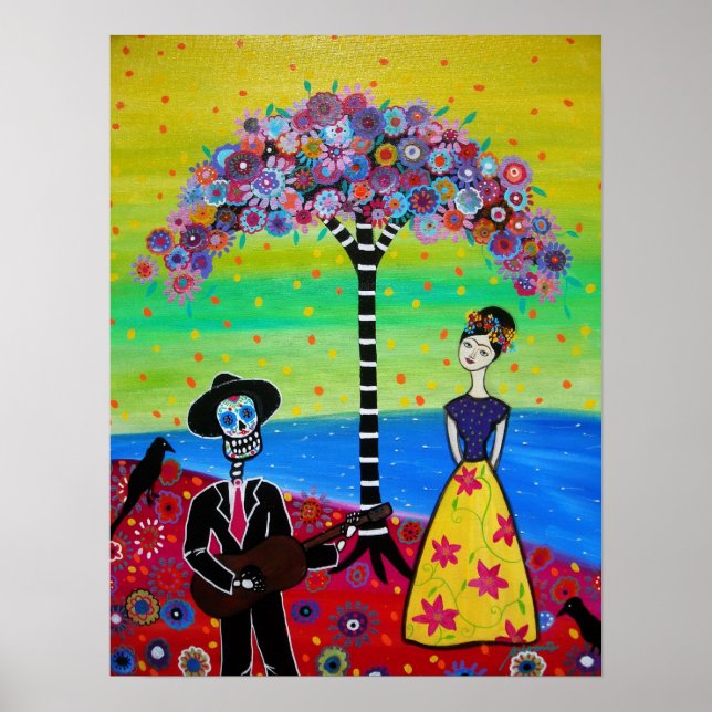 PÓSTER PAREJA EN EL CEMETERIO (Frente)