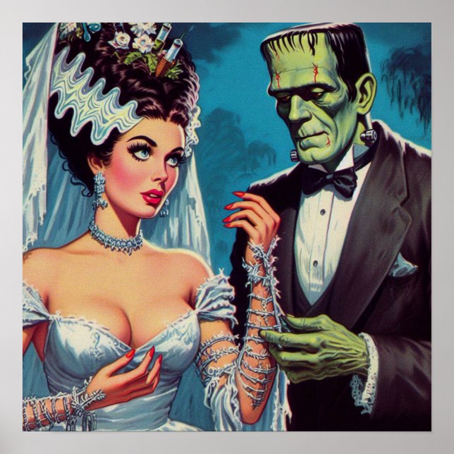 Póster Pareja espeluznante (Frente)