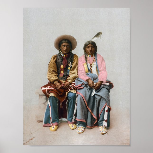 Póster Pareja india de ee. uu. - Viggi de pee. (Frente)