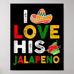 Póster Pareja mexicana Cinco De Mayo Mujer Que Amo Su Jal