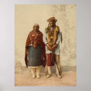 Póster Pareja nativa americana, 1899