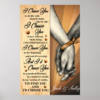 Póster Pareja negra que te elijo