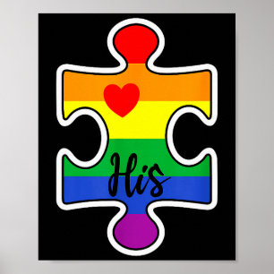 Póster Pareja Orgullo Lgbt San Valentín Él Gay Lluvia De