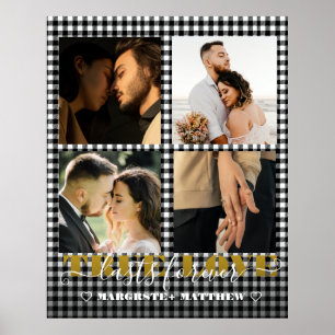 Póster Pareja Romántica Amor Verdadero 4 Foto y Cita