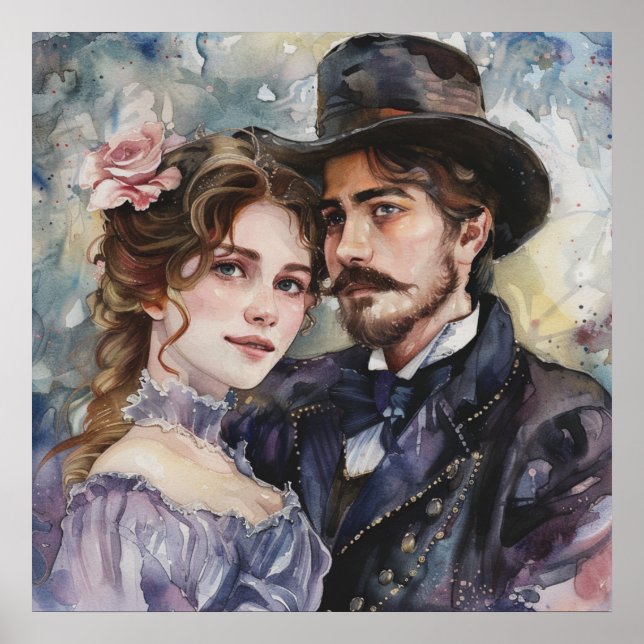 Póster Pareja Victoriana (Frente)