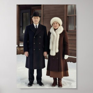 Póster Pareja Vintage