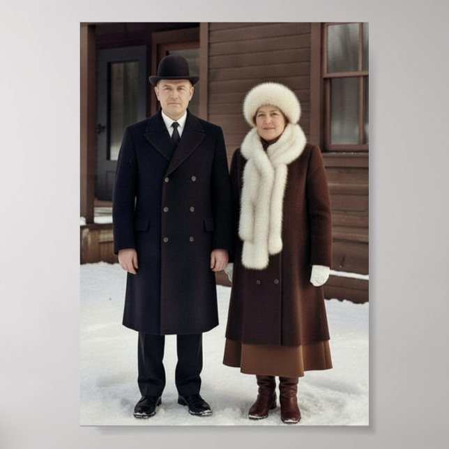 Póster Pareja Vintage (Frente)