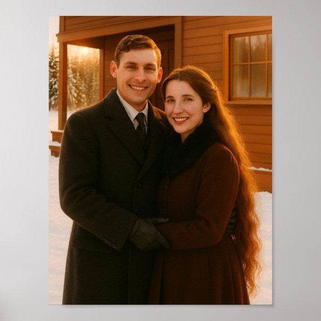 Póster Pareja Vintage (Frente)