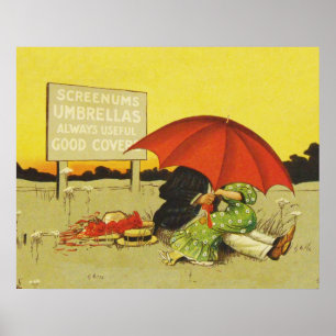 Póster Pareja vintage divertida