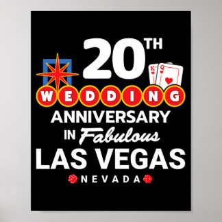 Póster Parejas 20 Aniversario - Vegas 20 Boda Anni