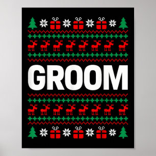 Póster Parejas casadas comprometidas Navidades feos suéte