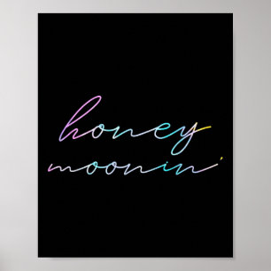 Póster Parejas casadas luna de miel casadas miel de miel