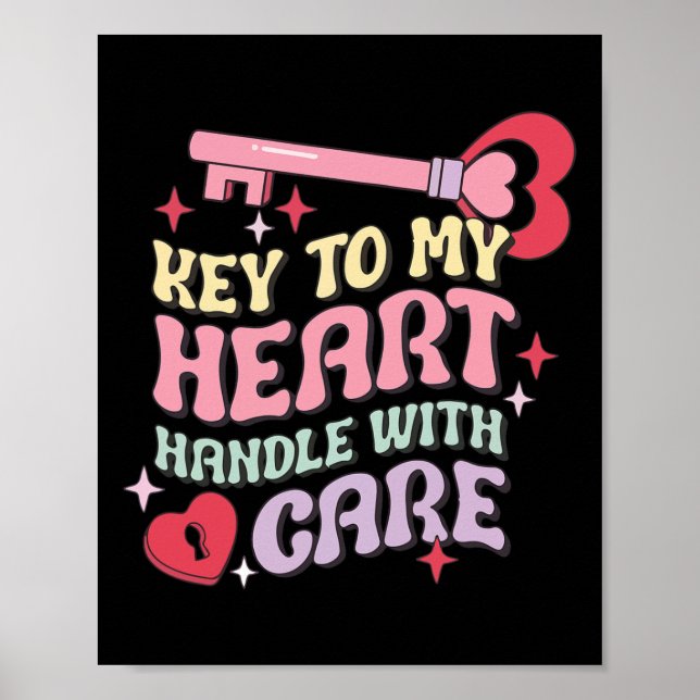 Póster Parejas clave para mi corazón, manejen con cuidado (Frente)