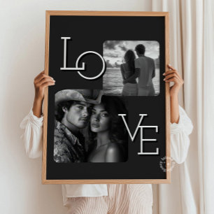 Póster Parejas Collage de fotos Minimalista moderno