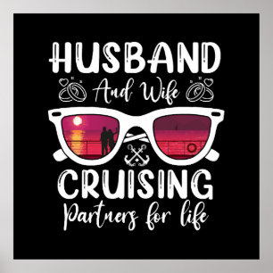 Póster Parejas de crucero marido y mujer para toda la vid