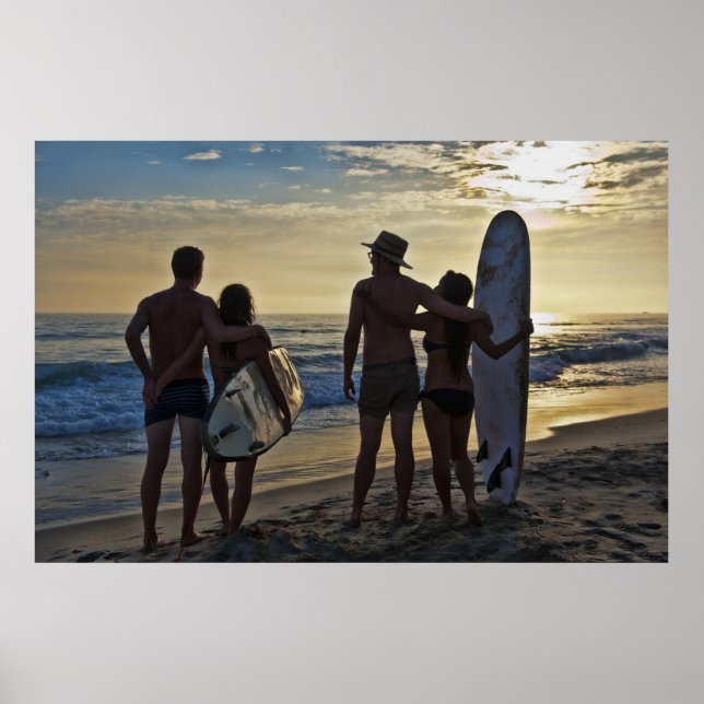 Póster Parejas de surf - Poster de verano interminable (Frente)