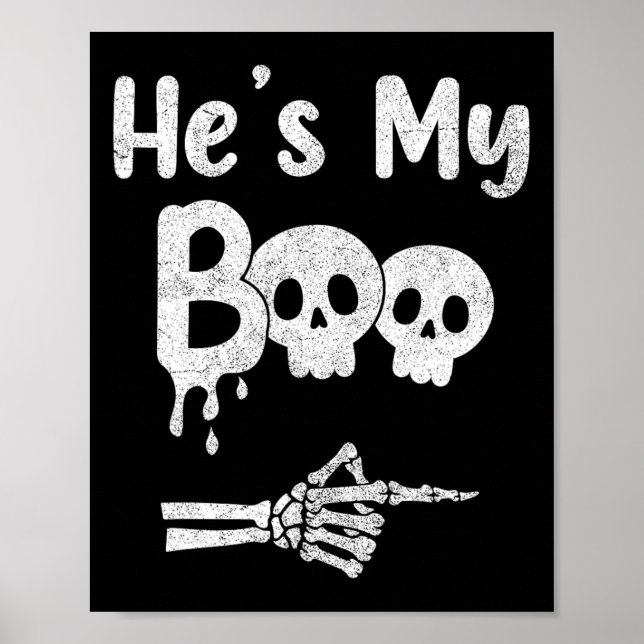 Póster Parejas divertidas Costumbres de Halloween (Frente)