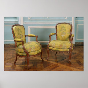 Póster Pares de butacas de Louis XV, 1723-74