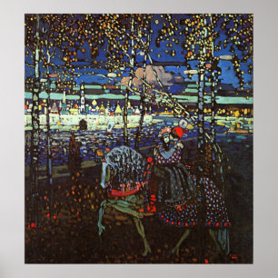 Póster Pares del montar a caballo de Wassily Kandinsky