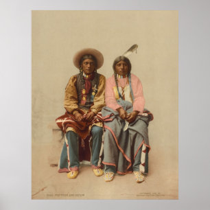 Póster Pares del nativo americano, 1899