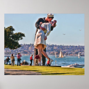 Póster Pares que se besan de San Diego