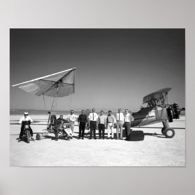 Póster Paresev 1-A y remolque con tripulación y piloto (Frente)