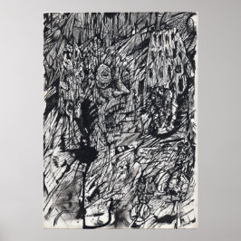 Póster Paria de la Felicidad, dibujo a tinta