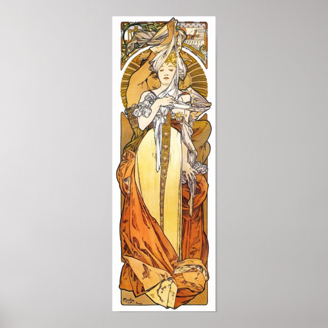 Póster París 1900, Alphonse Mucha (Frente)