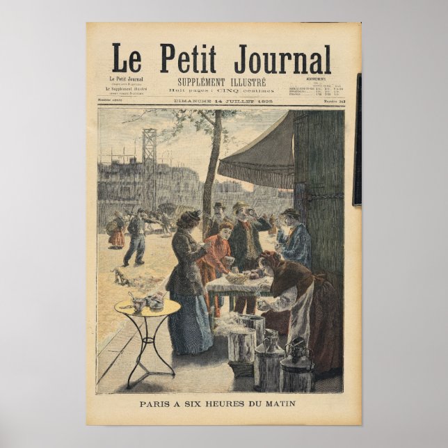Póster París a las seis de la mañana (Frente)