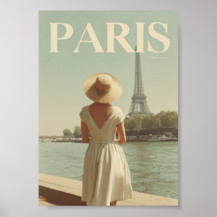Póster París años 50 vintage