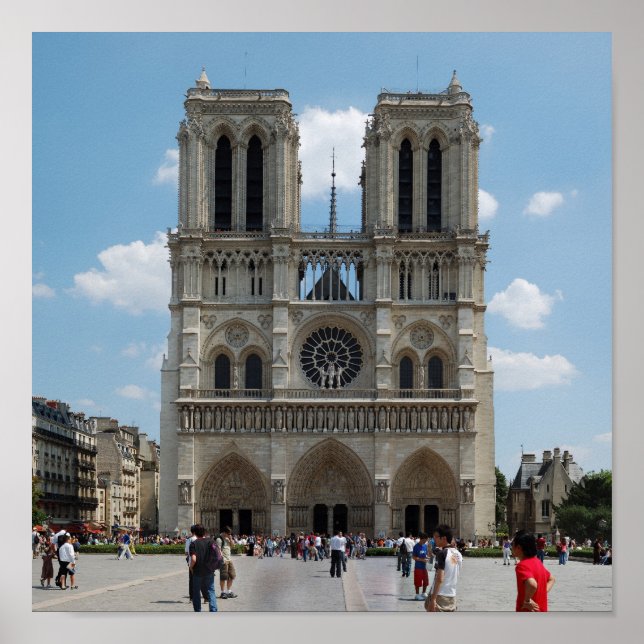Póster París - Cath�drale Notre-Dame - (Frente)