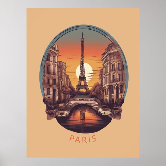 Póster París, Ciudad del Amor y la Luz (Frente)