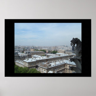 Póster París desde Notre Dame