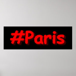 Póster "París". Diseño elegante. ¡Hazte con una en Zazzle