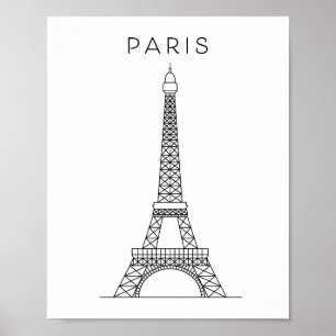 PÓSTER PARIS EIFFEL TOWER
