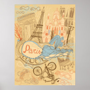 Póster París en Francia