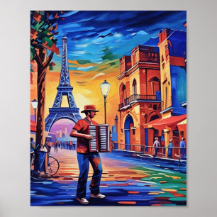 Póster París en papel impreso, papel Poster de valor (mat