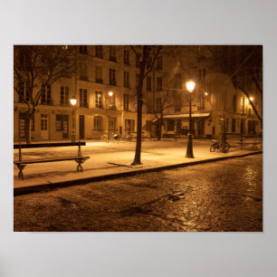 Póster París en Poster nocturno