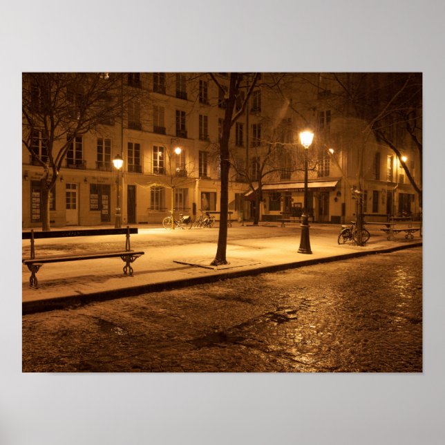 Póster París en Poster nocturno (Frente)