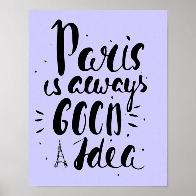Póster París Es Siempre Una Buena Idea (Frente)