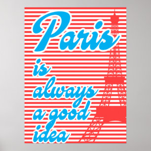 Póster París Es Siempre Una Buena Idea, poster De Verano,