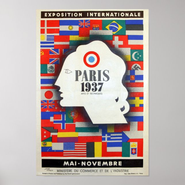 Póster París exposición universal 1937 (Frente)